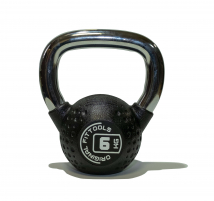 Гиря с хромированной ручкой полиуретановая ORIGINAL FITTOOLS FT-KB-CPU-6 6 кг