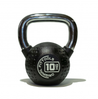 Гиря с хромированной ручкой полиуретановая ORIGINAL FITTOOLS FT-KB-CPU-10 10 кг
