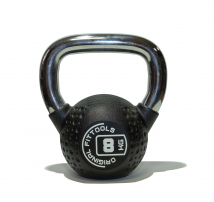 Гиря с хромированной ручкой полиуретановая ORIGINAL FITTOOLS FT-KB-CPU-8 8 кг