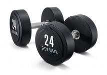 Гантели уретановые ZIVA ZVO-DBPU-1641-GY 10 кг (пара)
